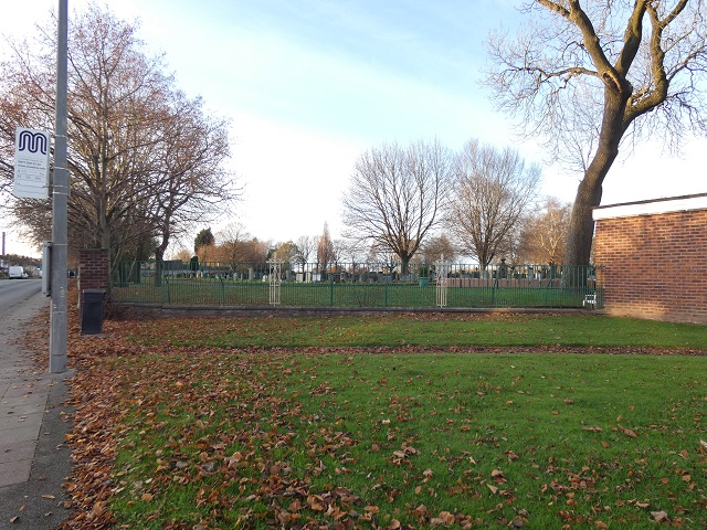 Railings at Leigh Cemetery